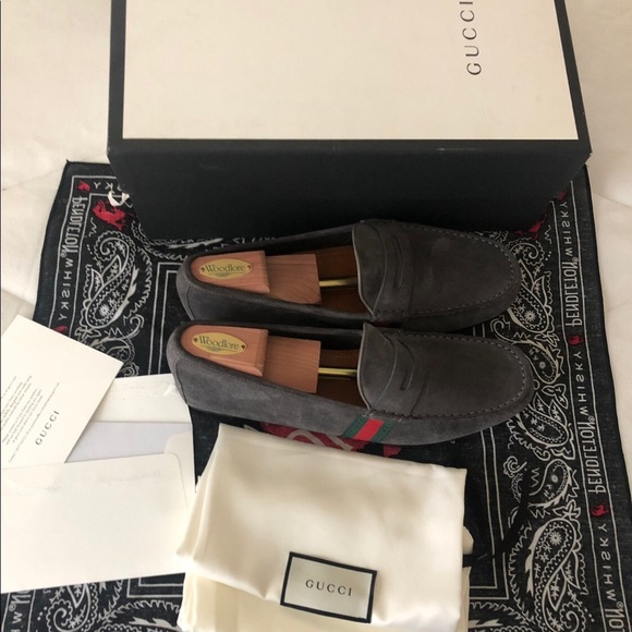 Gray Gucci Loafers size 10 European size 11 US - Picture 1 of 4